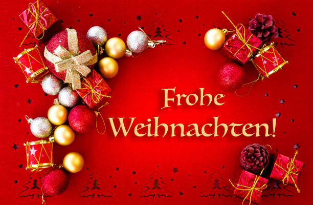 istock Christmas Card with German Greetings 1346304890
