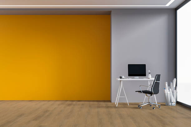 istock Home office - workdesk with decoration and copy space 1346306114