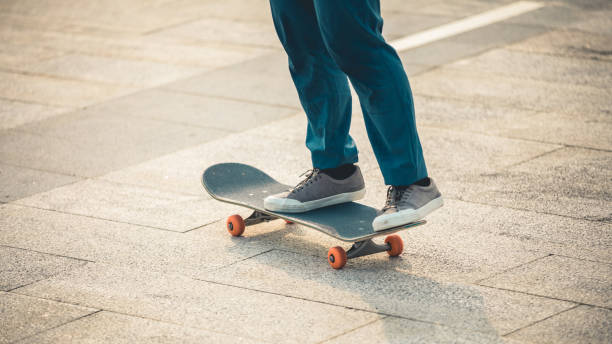 istock Skateboarder skateboarding outdoors in city 1346312303