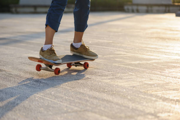 istock Skateboarder skateboarding outdoors in city 1346313195