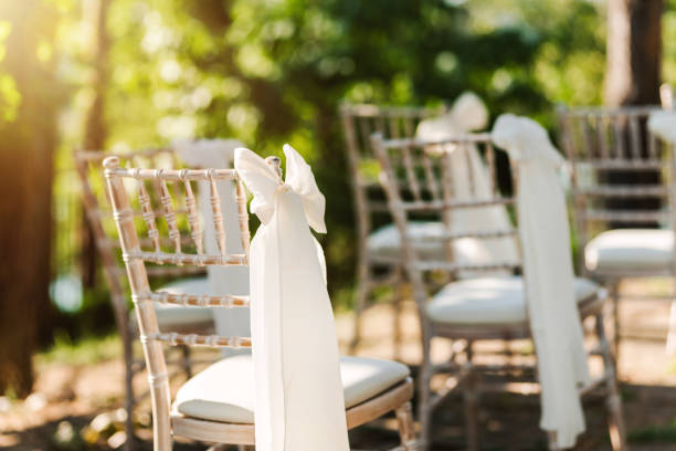 istock Wedding chair decoration. 1346313786