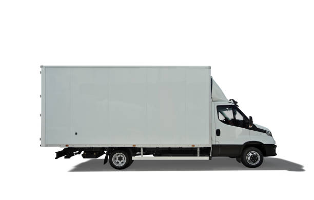 istock White Delivery Truck 1346317627