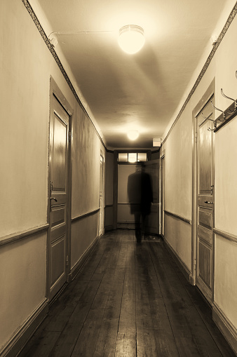 Ghost walking in hallway