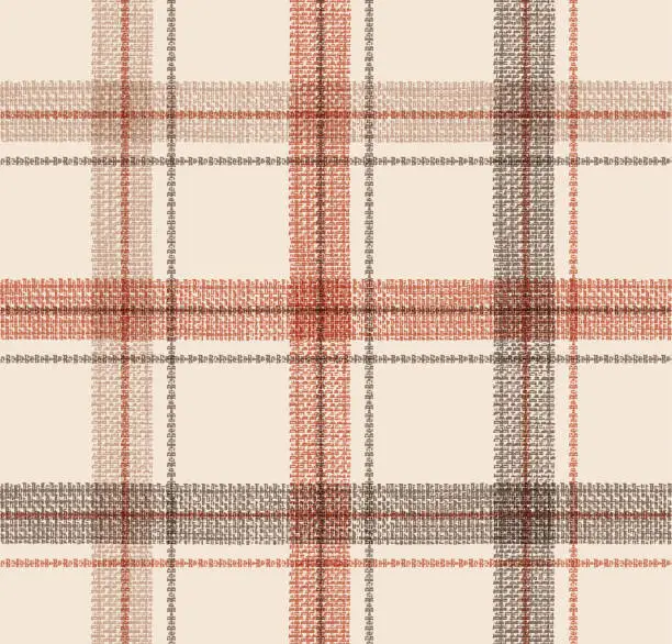 Vector illustration of Fabric checked pattern vector