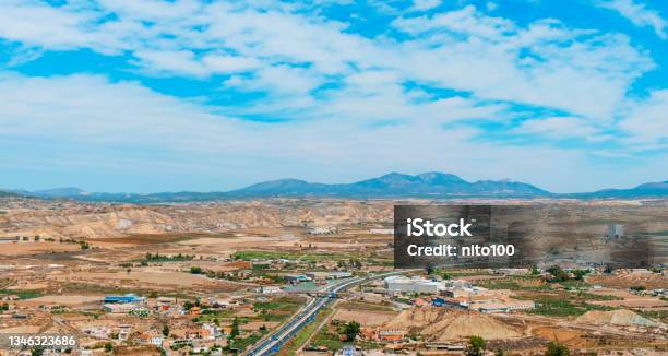 Panoramic View Of Lorca In Spain Stock Photo - Download Image Now - Spain, Lorca, Industrial District