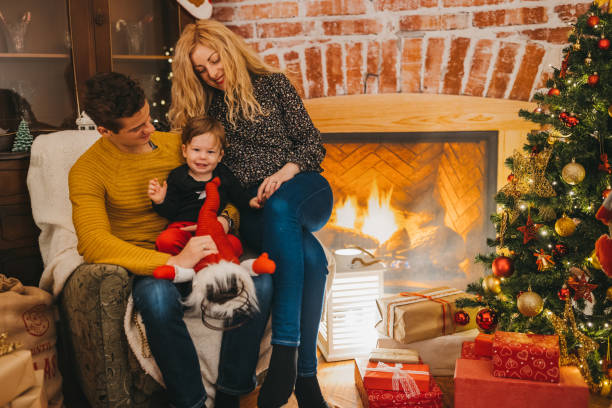 istock Family happiness during Christmas time 1346329826