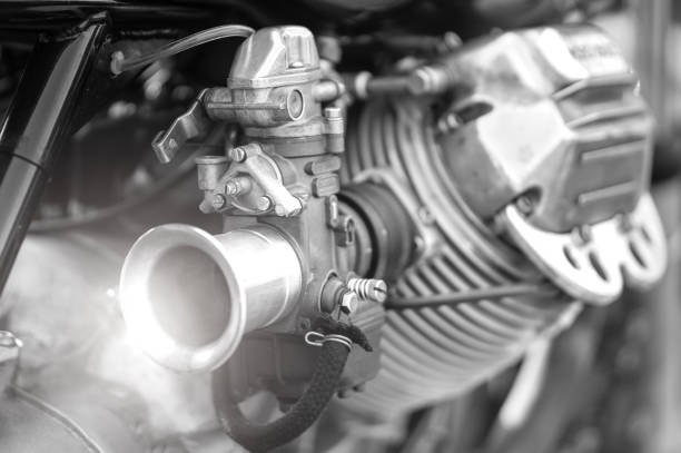 Carburetor and engine of the vintage motorcycle