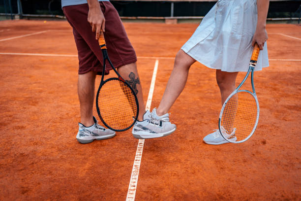 istock Tennis players practicing alternative greeting 1346331182