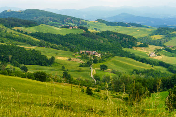 istock Rural landscape near Salsomaggiore, Parma, at springtime 1346335279