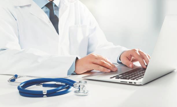 istock Doctor works in the office 1346340654