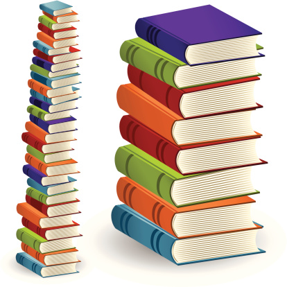 Stack Of Books Stock Illustration - Download Image Now - Book, Stack ...