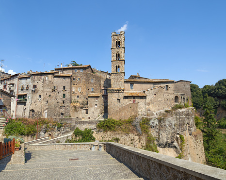 Medieval town in the province of Viterbo with Church of Saint Mary of Providence