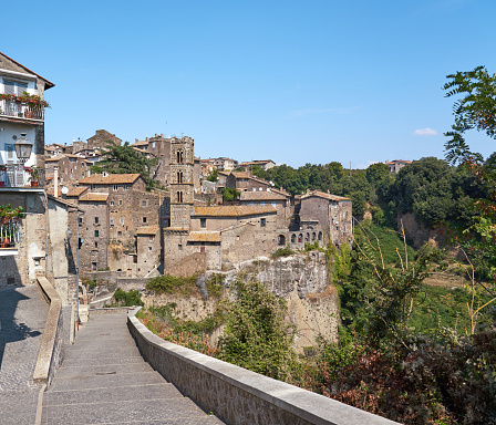 Medieval town in the province of Viterbo with Church of Saint Mary of Providence