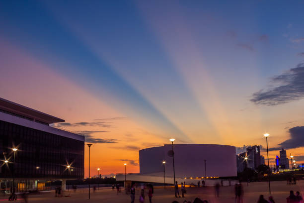 Oscar Niemeyer Cultural Center. stock photo