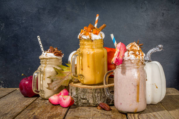 istock Apple, pumpkin and pecan pie smoothie 1346357325