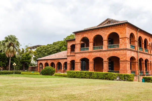 Exterior of Fort San Domingo (Fort Anthonio) in Tamsui, New Taipei, Taiwan, Asia