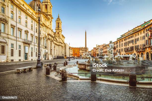 Rome Italy Stock Photo - Download Image Now - Rome - Italy, Piazza Navona, Architecture