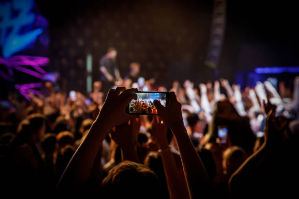istock Smartphones on a music concert. 1346361152