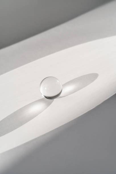 istock Transparent crystal ball on a white background. 1346365489