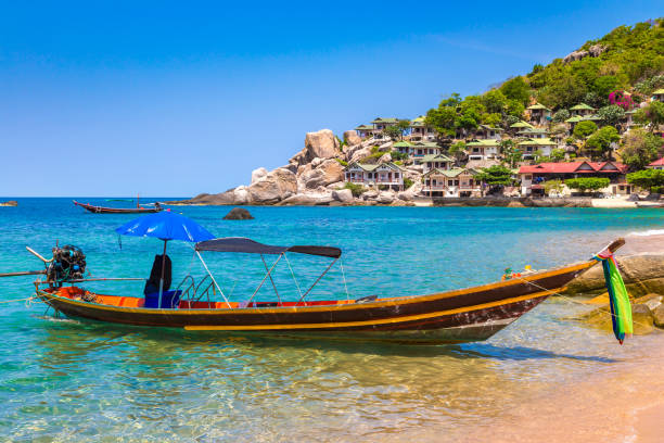 istock Ao Tanote Beach at Koh Tao island 1346365956
