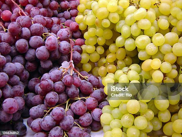 Green And Red Grapes Stock Photo - Download Image Now - Red, White Grape, Backgrounds