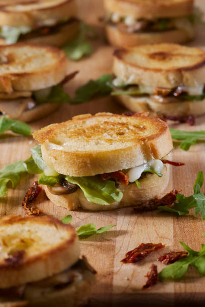 Mini Vegetarian Grilled Cheese Sandwich's