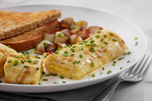 Cheesy Classic French Omelette