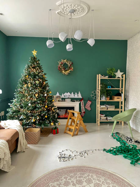 istock Christmas living room decor 1346370961