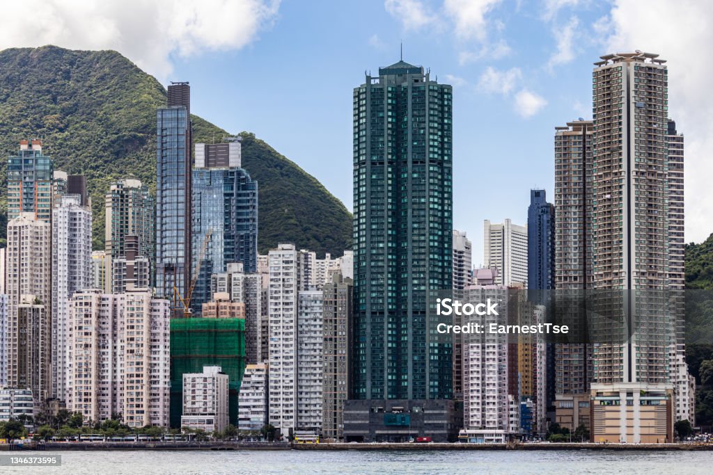 Private housing of Hong Kong - Western Hong Kong Stock Photo