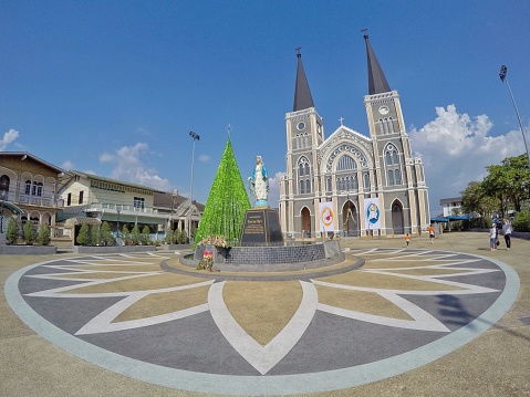Cathedral of the Immaculate Conception, The most beautiful church in Thailand with beautiful design.