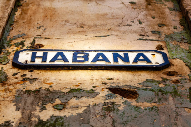 istock Habana street sign downtown Havana Cuba 1346383473