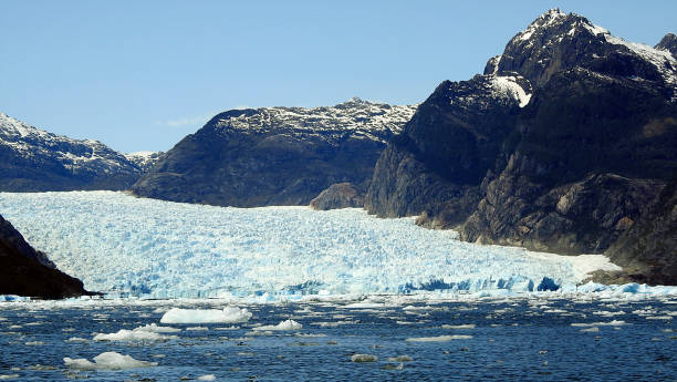 Laguna San Rafael Glaciers, Northern Ice Fields. Aysén Region, Chile stock photo