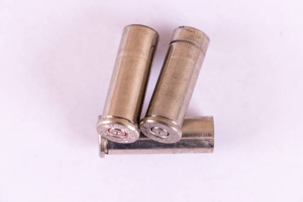 istock Three spent 38 special bullet casings 1346391959