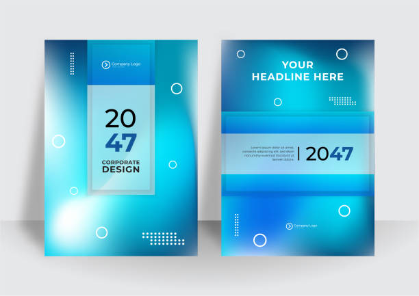 istock Blue corporate identity cover business vector design, Flyer brochure advertising abstract background, Leaflet Modern poster magazine layout template, Annual report for presentation. 1346396281