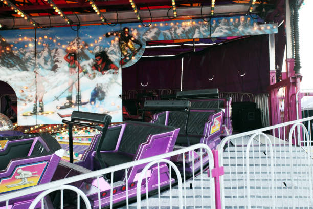 istock Amusement ride at local county fair. 1346397519
