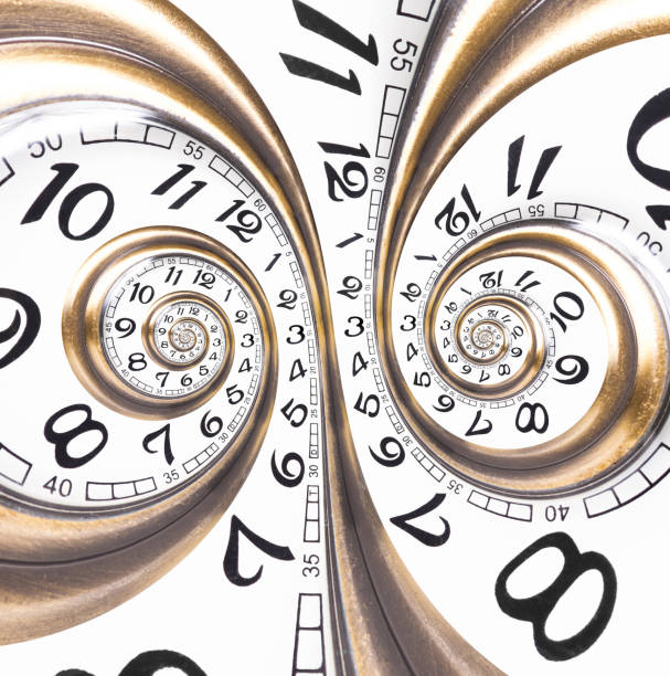 istock Abstract background made of swirled watch faces 1346404284