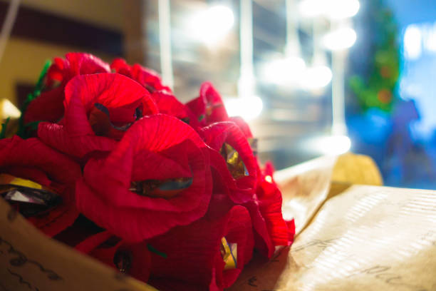 Bouquet of red poppies