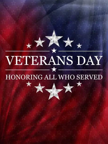 Vector illustration of Veterans day background. National holiday of the USA.