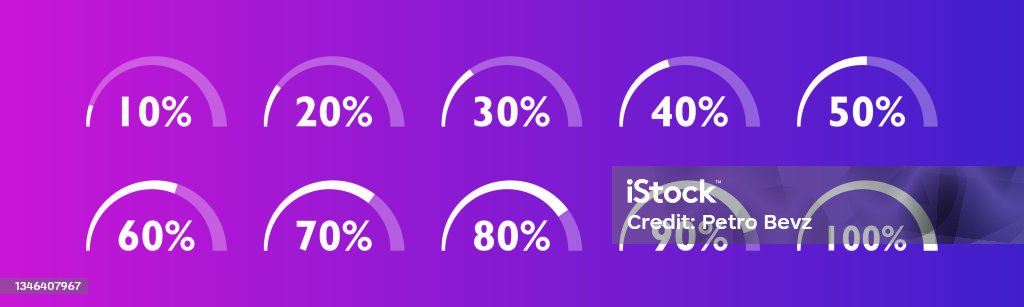 Loading Process Bar With Different Load Status Loading Process From 10 ...