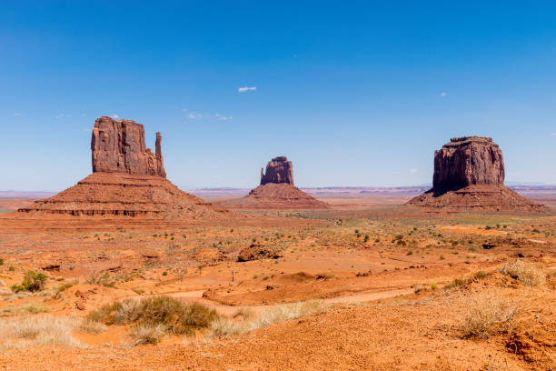 istock Monument Valley West Mitten Butte and East Mitten Butte Rock Formation 1346408183
