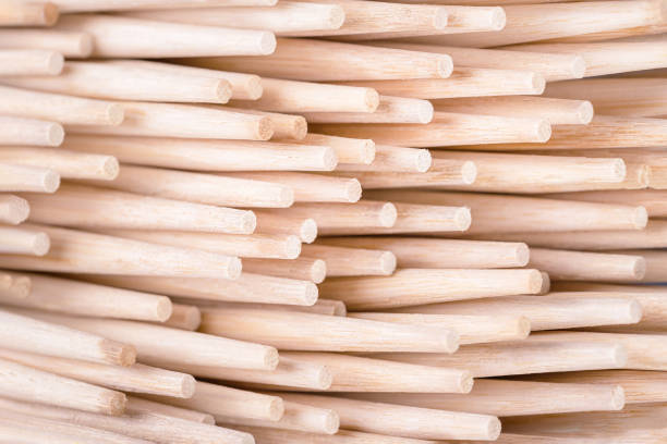 istock Bamboo sushi sticks or chopsticks background 1346420206