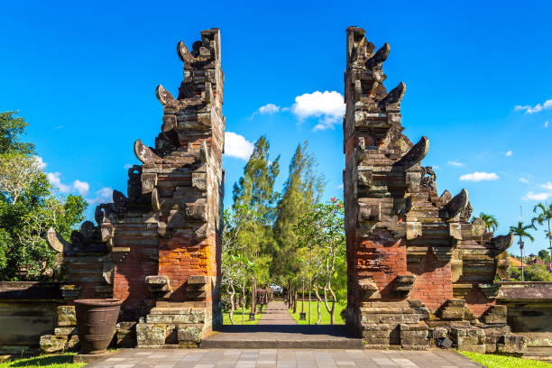 istock Gate at Taman Ayun Temple on Bali 1346420443