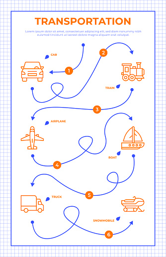 istock Transportation Roadmap Infographic Template 1346424677