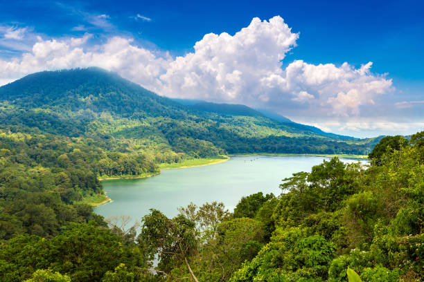 Tamblingan Lake (Twin lakes) on Bali