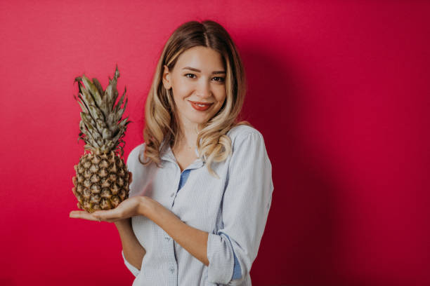Young woman eating healthy