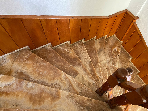 Grand Foyer; Staircase, Chandelier, Marble Floor Showcase Home Interior Design.