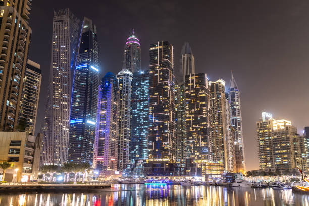istock Dubai Marina at night 1346432138