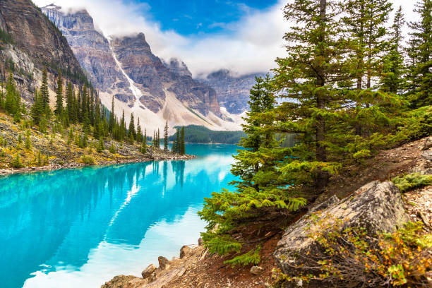 istock Lake Moraine, Banff National Park 1346432302