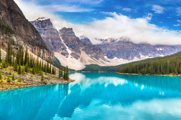 istock Lake Moraine, Banff National Park 1346432355