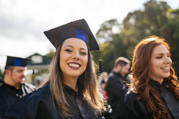 istock Happy college student at graduation 1346443412